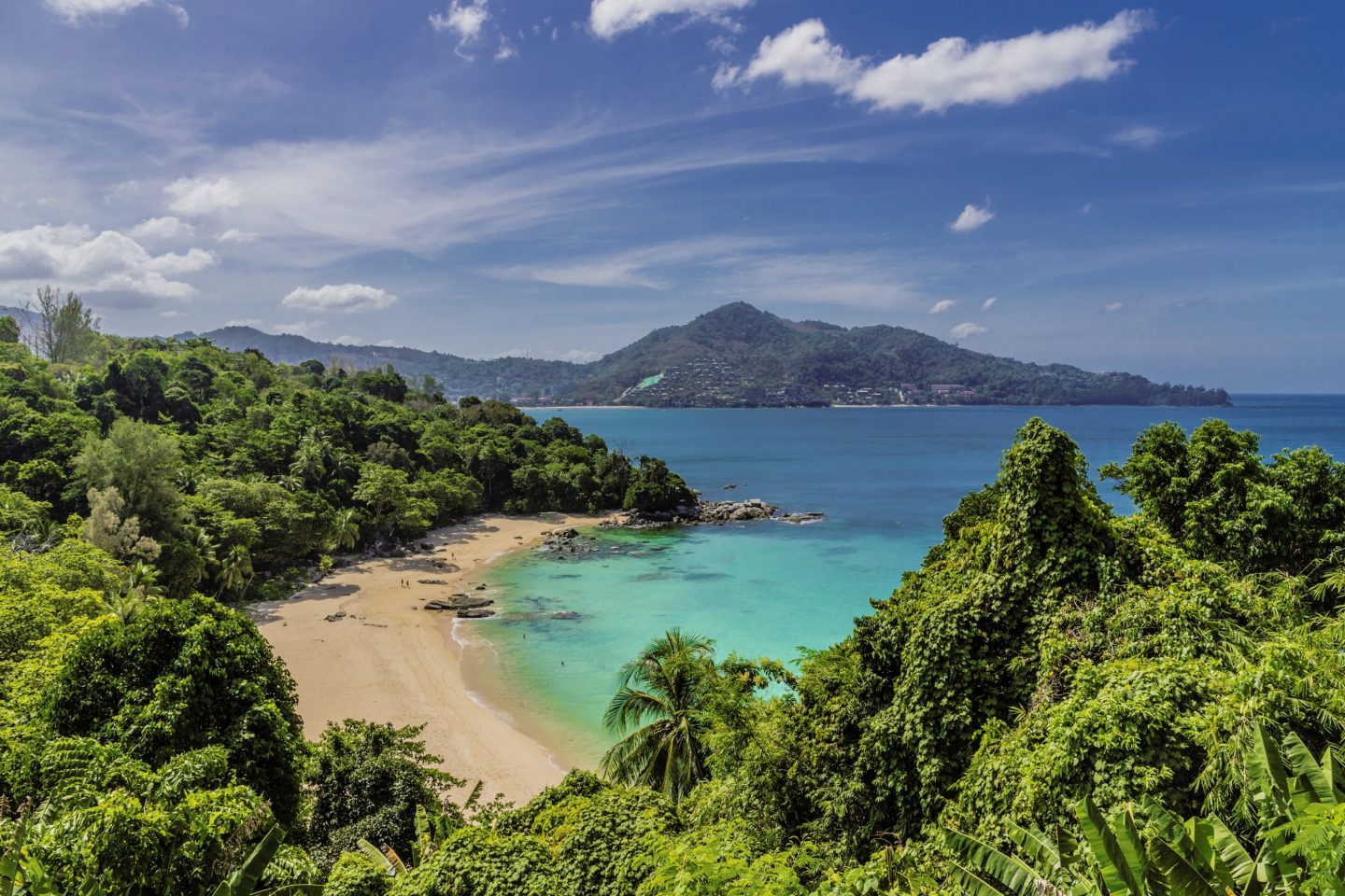 Spiaggia tropicale in Thailandia.