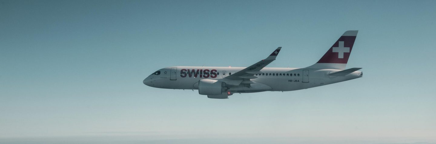 A320-200 von Swiss Airways, ein Beispiel für nachhaltige Luftfahrt mit umweltfreundlichen Treibstoffen.