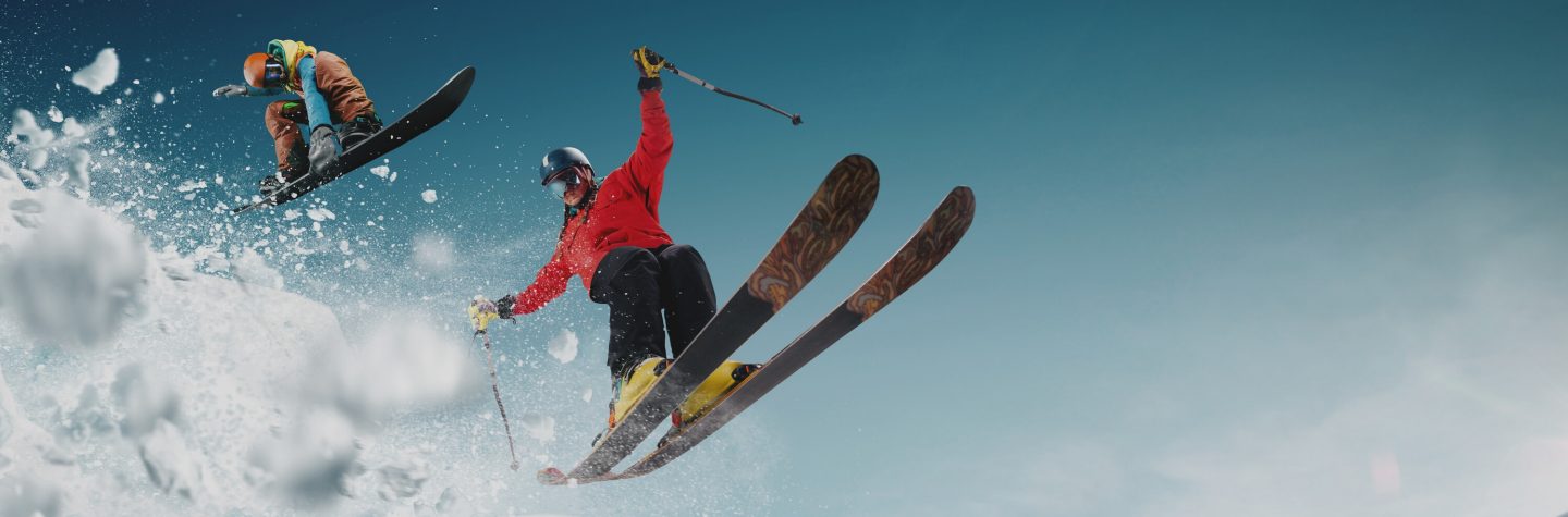 Skiing in the Alps