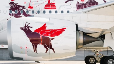 HB-IFA is a tribute to Switzerland. 