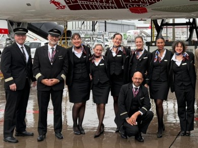 Die Crew war sichtlich begeistert.