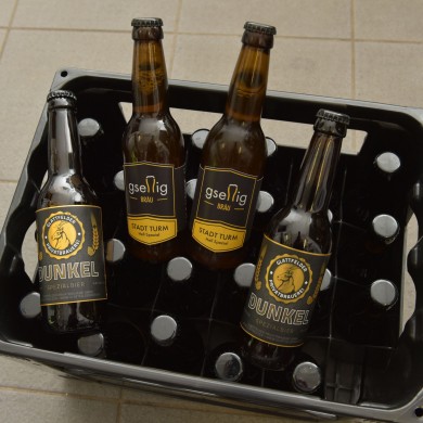 Auswahl der Gesellig Bräu Biere.