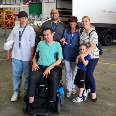 the Duvergé family and their son Jamie