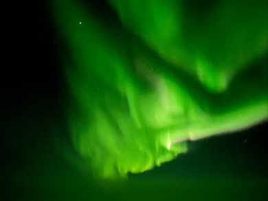 You can see the northern lights from the window.