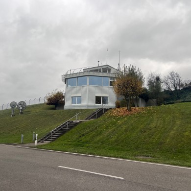 The weather observation station at Zurich Airport. 