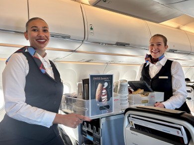 For Cabin Crew Members Jamila Ackermann and Flavia Huder, it is a special day – they rarely fly with an all-female cockpit crew. However, for them, it’s the person that matters, not the gender.