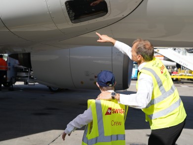 Vincent accompanies the captain on the outside check.