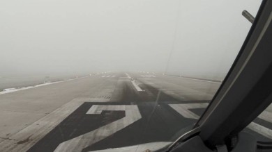 The starting line for aircrafts