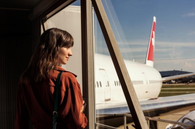Two SWISS Aircrafts at the Airport Zurich