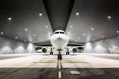 A SWISS Aircraft from the front