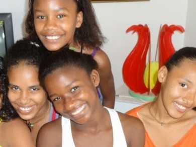 Girls at the SOS Children's Village in Cartagena