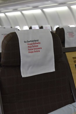 Welcoming the Swiss National Football players on their SWISS flight