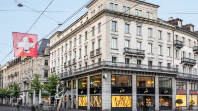 Verkaufsfiliale V1 von Spruengli am Paradeplatz am Freitag, 31. Mai 2019, in Zuerich. (KEYSTONE/Christian Merz)