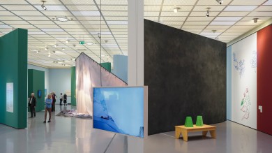 Ishita's installation (right) ‘Exotic Plants In The Garden–What To Do?’ at the Apropos Hodler exhibition at the Kunsthaus Zurich in 2024. Image: Nathanael
