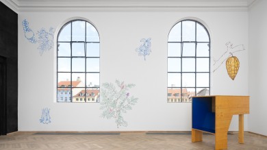 Ishita's installation ‘Exotic Plants in the Garden – What to Do?’ at the Seeds and Souls exhibition at Kunsthal Charlottenborg in 2023 Image: David Stjernholm