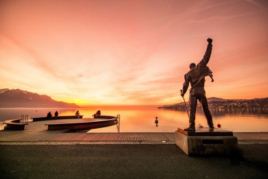 Ein Fest für die Augen: Uferpromenade Montreux an der Waadtländer Riviera.