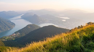 Auf Schritt und Tritt ein Fest für die Augen: vom Monte Brè zum Monte Boglia, dem höchsten Berg der Region Lugano. 