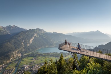 Harder Kulm Steg und Spielplatz im Sommer