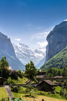 Staubbachfall Lauterbrunnen Dorf
