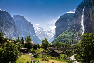 Staubbachfall Lauterbrunnen Dorf