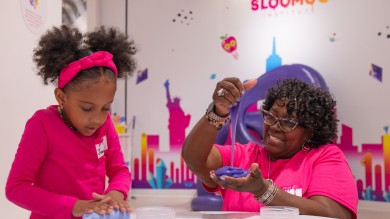 Im Sloomoo Institute dreht sich auf rund 12’000 Quadratmetern alles rund um Slime. 
