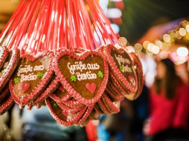 Mitte, Berliner Weihnachtszeit, Lebkuchenherzen