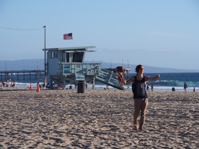 The iconic lifeguard towers are instantly recognisable from film and television.
