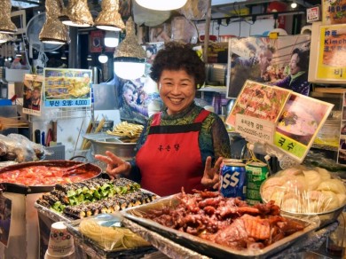 The selection of exotic foods to try is endless.