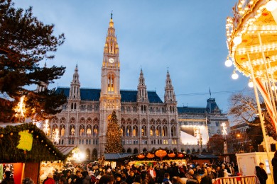 Der Weihnachtsmarkt am Rathausplatz
