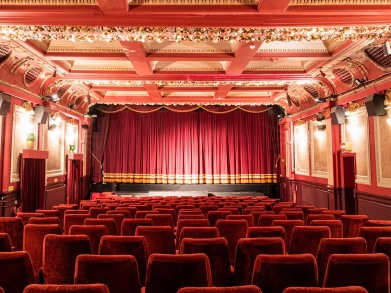 The Gate Picturehouse - a  beautifully wood-panelled cinema