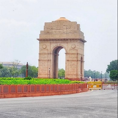Das india gate ist zu sehen