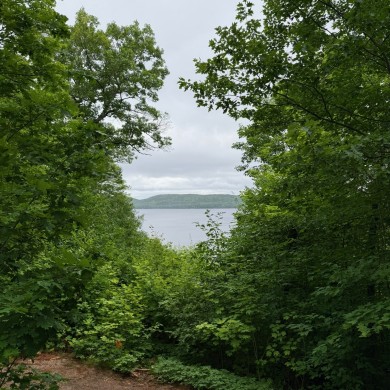 There are views of beautiful lakes.