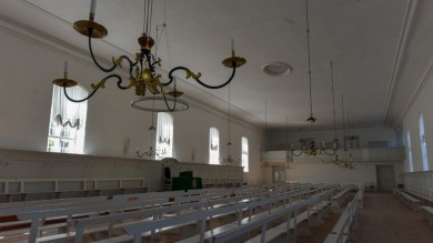 Besuch in der Christiansfeldkirche in der Stadt.